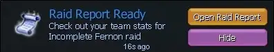 Raid Report ready notification